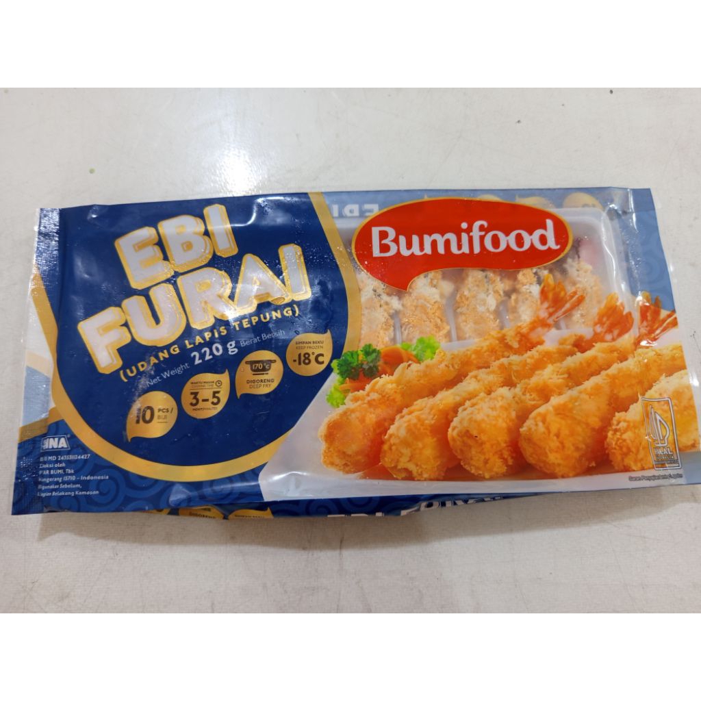 

BUMIFOOD ebi furai isi 10pcs 220gram