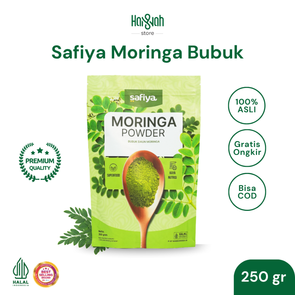 

Daun Kelor Safiya Bubuk 250 Gram Moringa Powder Herbal Menurunkan Gula Darah