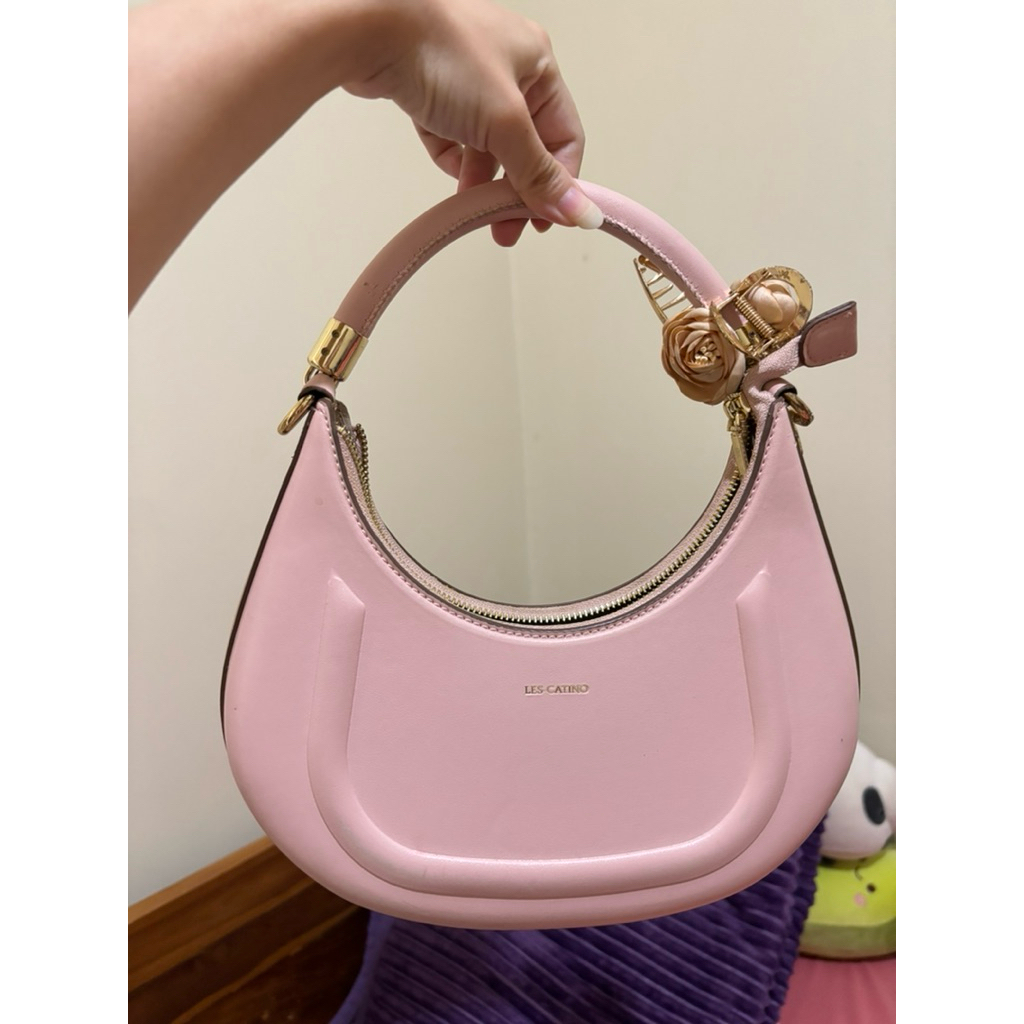 Les Catino Shoulder Bag Denta Hobo - Soft Pink