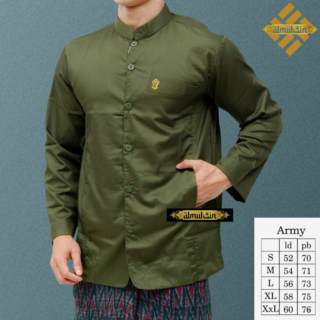 BAJU KOKO LENGAN PANJANG JASCO EXCLUSIV BAJU MUSLIM PRIA KOKO POLOS SEMI JAS MODERN TERLARIS