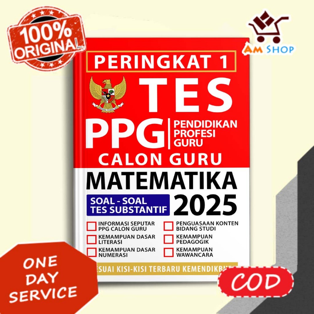 Buku PPG Guru Matematika 2025 - Buku Soal PPG Calon Guru Matematika 2025 - Media Eduka
