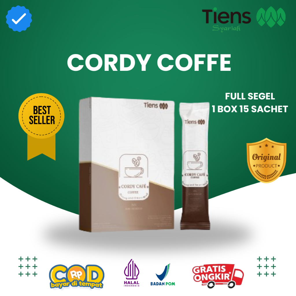 

Cordy Coffee Tiens Cafe Kopi Stamina Pria Sehat Herbal China Original Isi 10 Sachet