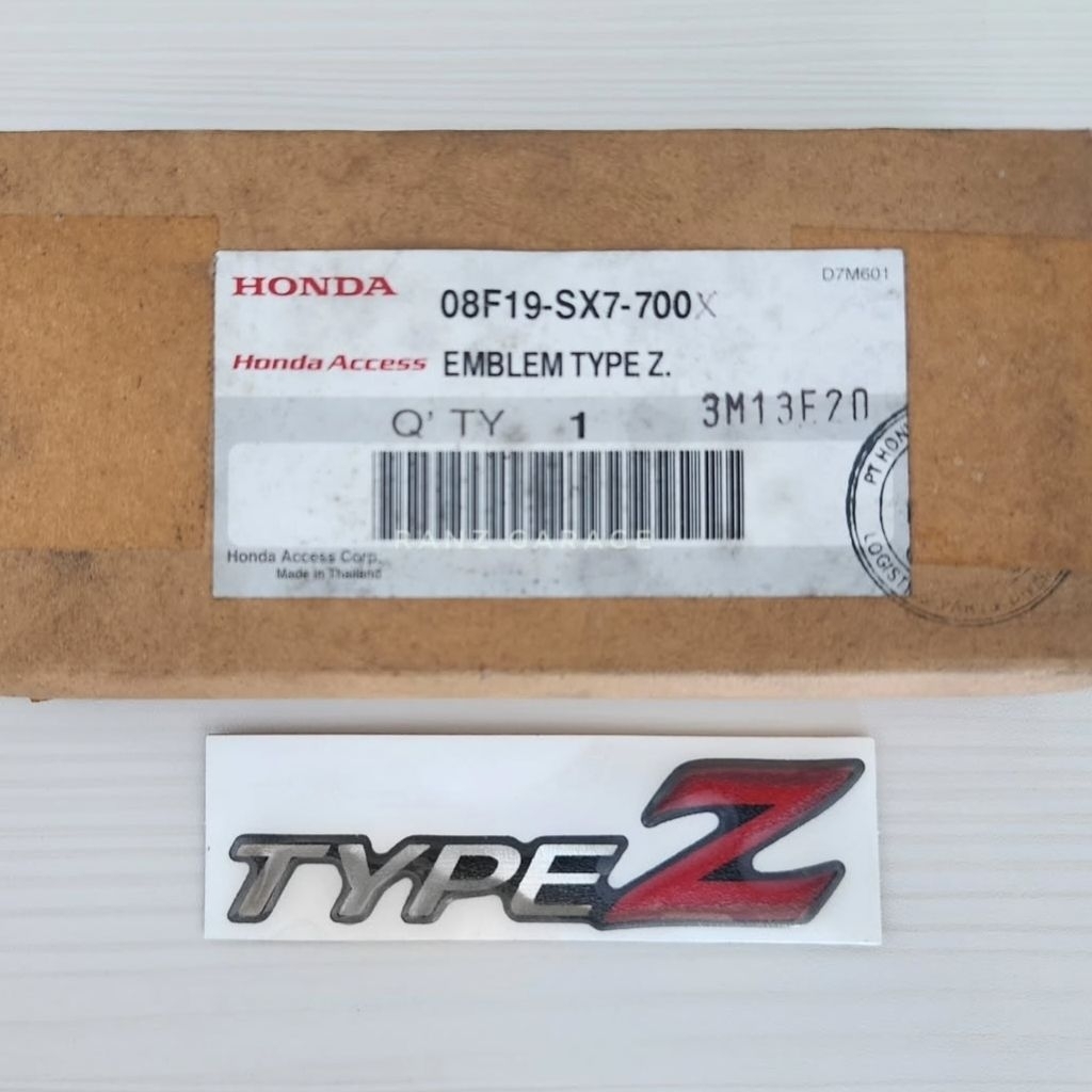 Emblem Honda City Type Z Original Honda
