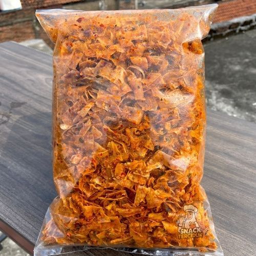 

Keripik Singkong Kriwil 250g Bumbu Basah Pedas Cikruh Daun Jeruk
