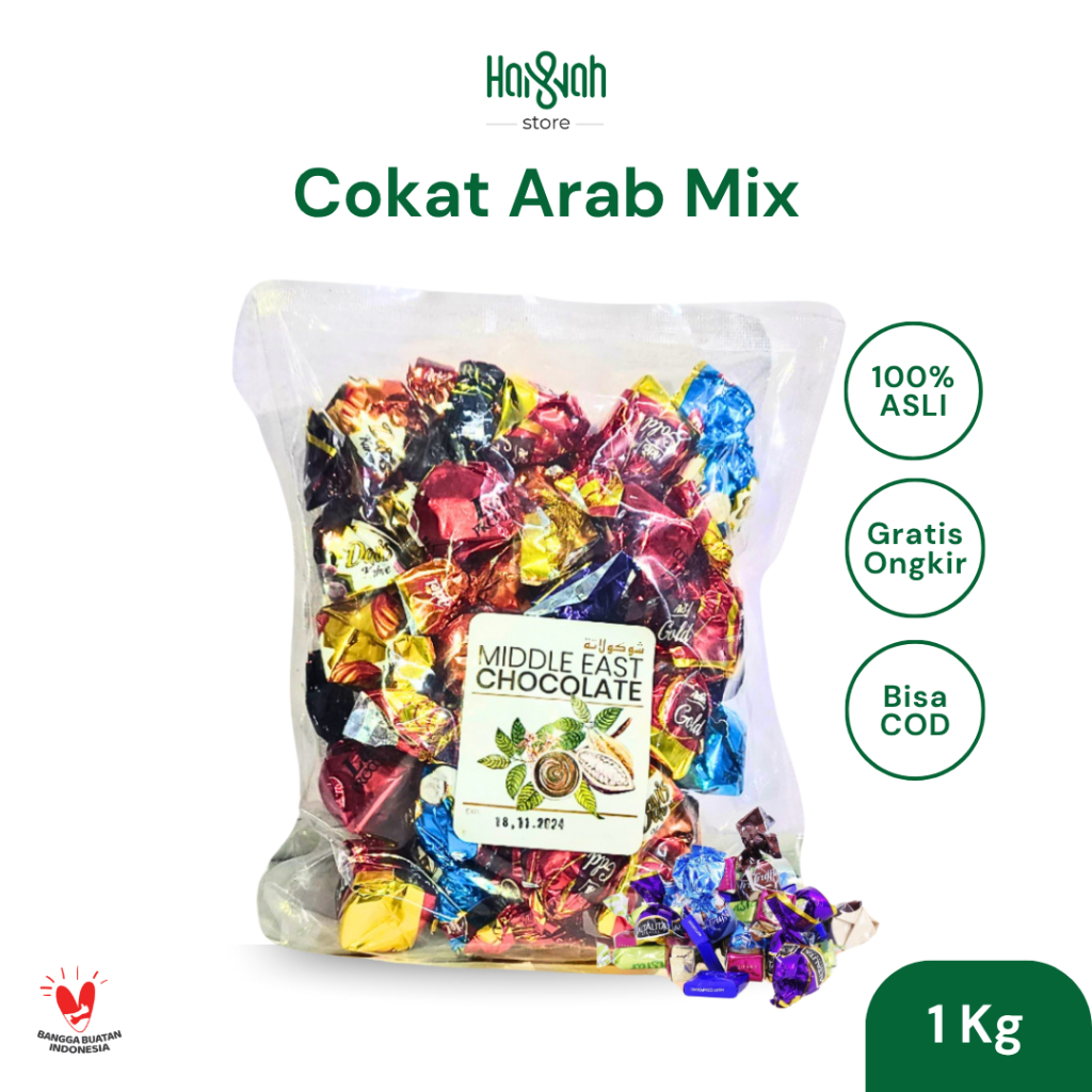 

Coklat Arab Mix 1 Kg Cokelat Import Oleh Oleh Haji Umroh