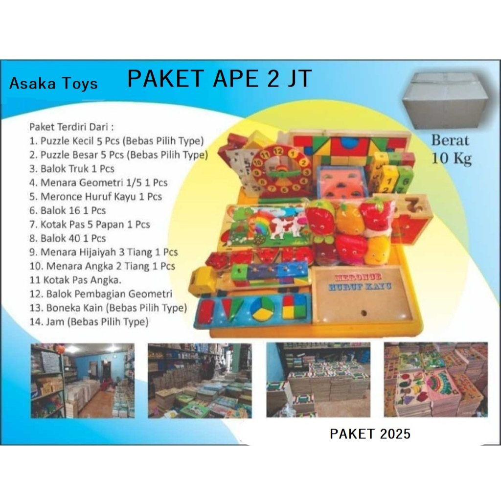 APE PAUD TK Lengkap Harga 2 Juta Alat Edukasi Anak Tahun 2026 | Paket APE PAUD Lengkap untuk Sekolah