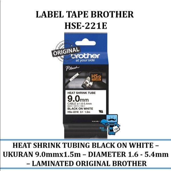 

Brother Label Tape Hse-221E 9.0mm Heat Shrink Tube / Catridge HSe221E