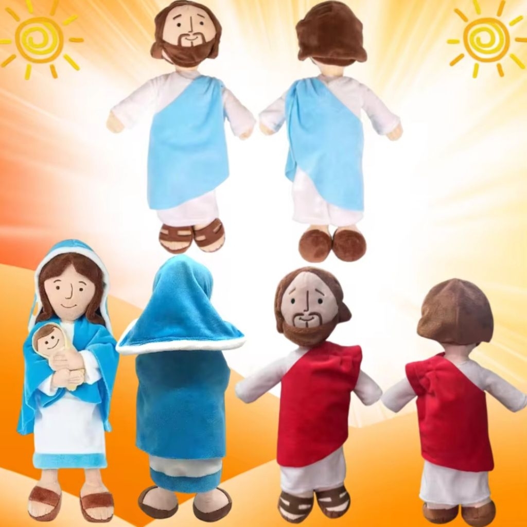 READY KADO HADIAH ULANG TAHUN ANAK BALITA BATITA BAYI MAINAN BONEKA KARAKTER TUHAN YESUS JUBAH MERAH