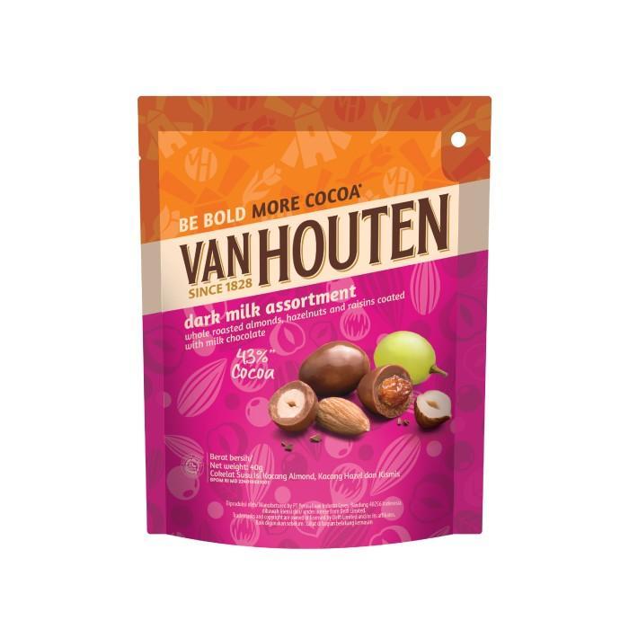 

Van Houten Cokelat Dark Milk Assortment Dragees 40 g