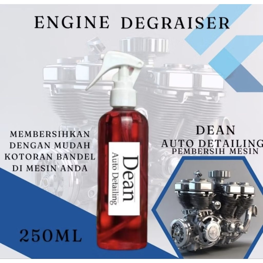 Pembersih Mesin Motor / Mobil 250ML - Pembersih Kerak Mesin Nama produk:Engine Degreaser Fungsi:-Mem