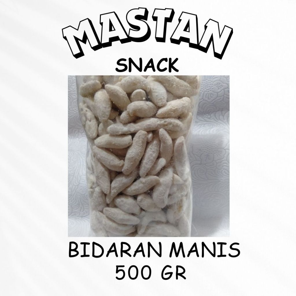 

[500gr] Bidaran Manis Premium Camilan Salju Telur Gabus Gula Halus