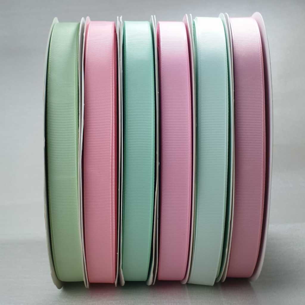 

1 ROLL - 18 METER ( 20 YARD ) PITA GROSGRAIN PREMIUM 2 CM ( 1.9 CM ) | GG 3/4" | BAGIAN 2