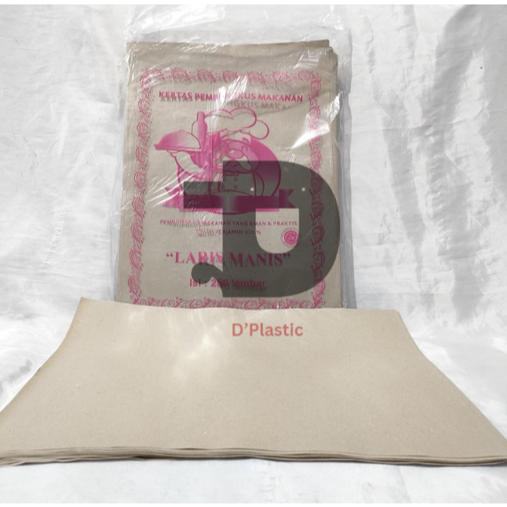 Kertas Nasi Warna Cokelat / Kertas Pembungkus Makanan Warna cokelat LarisManis