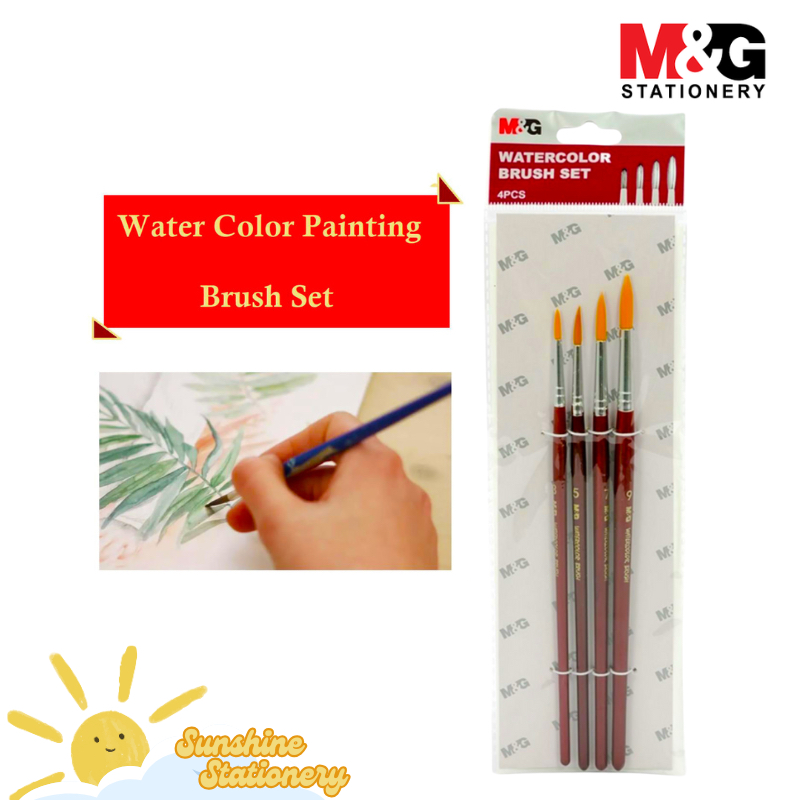 

[SET/4PCS] M&G Watercolor Brush Set / Kuas Cat Air ABH97890