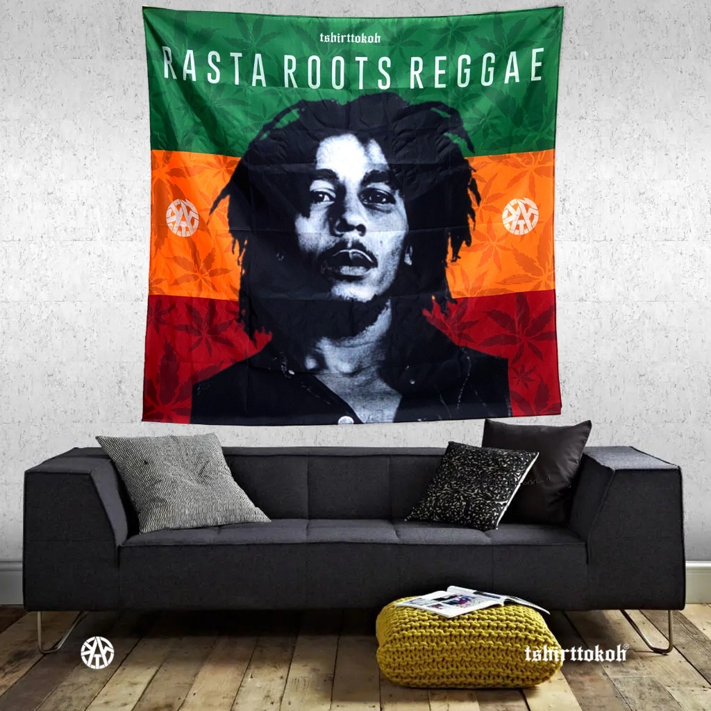 Tshirttokoh - Hiasan Dinding Bob Marley Mandala