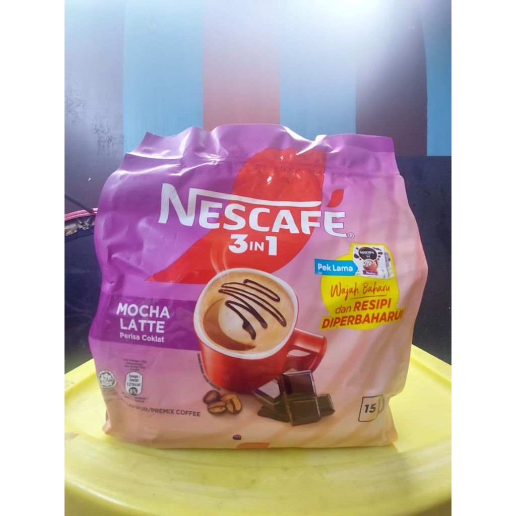 

Nescafe Latte 3in1 Mocha (15x31gr) Nescafe 3in1 Premix Coffee - Kopi Perisa Mocha