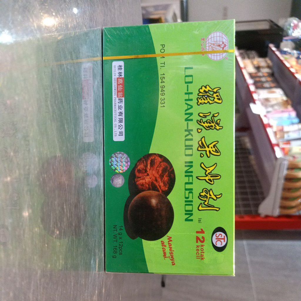 

Lo Han kuo infusion stc isi 12kotak kecil manisnya alami