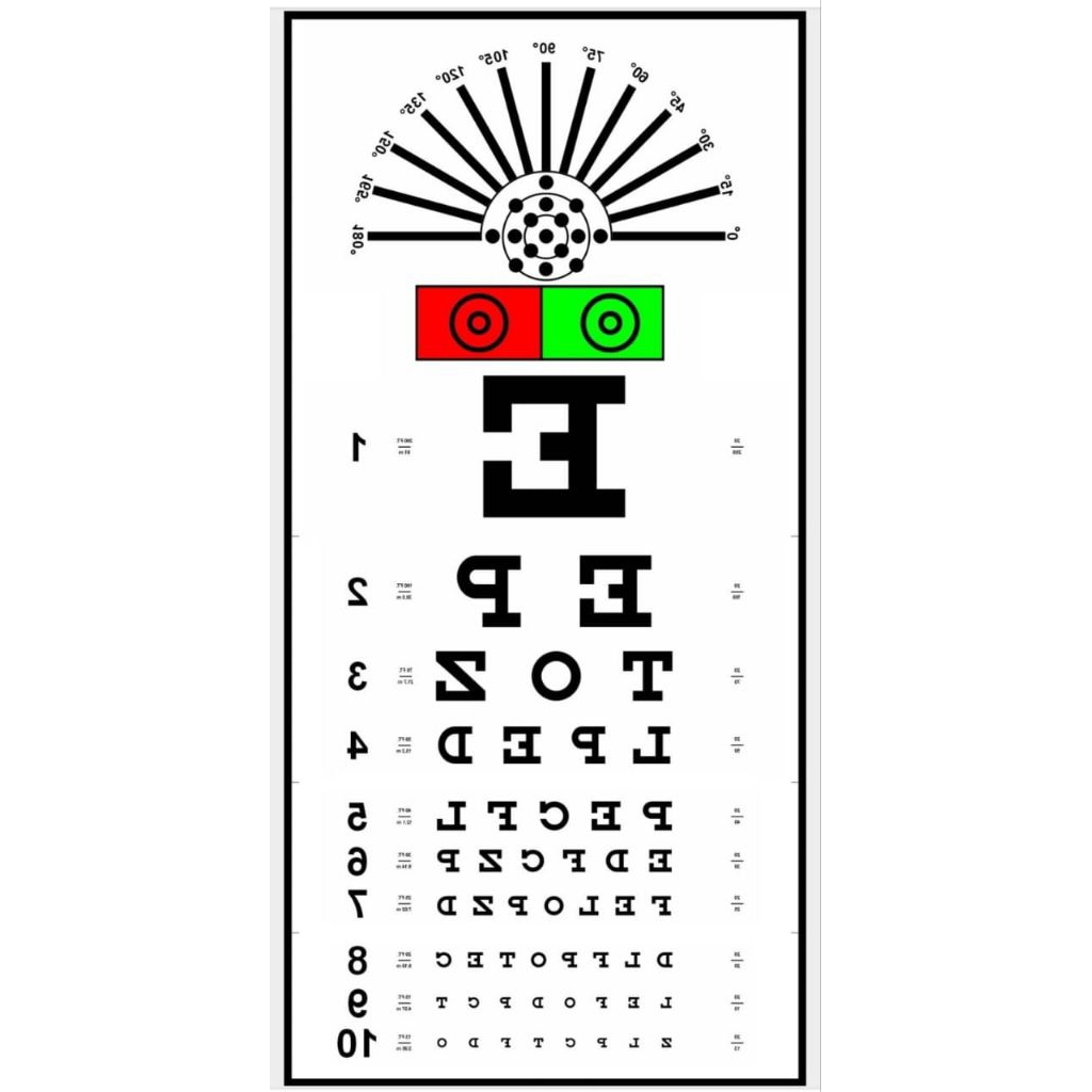 snellen chart elektrik 3 meter/snellen tes periksa mata