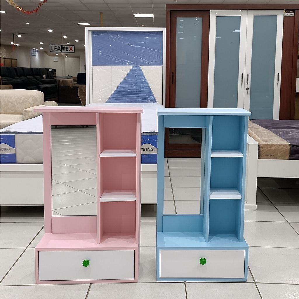 CERMIN RIAS /KACA RIAS /RAK DINDING KOSMETIK / RAK RIAS CERMIN WARNA WARNI MURAH