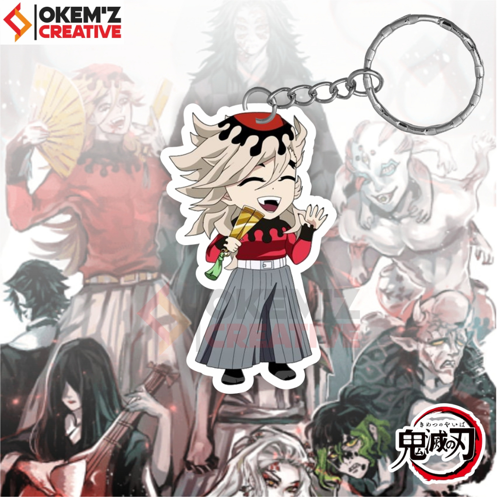 Souvenir Gantungan Kunci DOUMA Anime Kimetsu No Yaiba - Gantungan Kunci Anime Demon Slayer - Aksesor