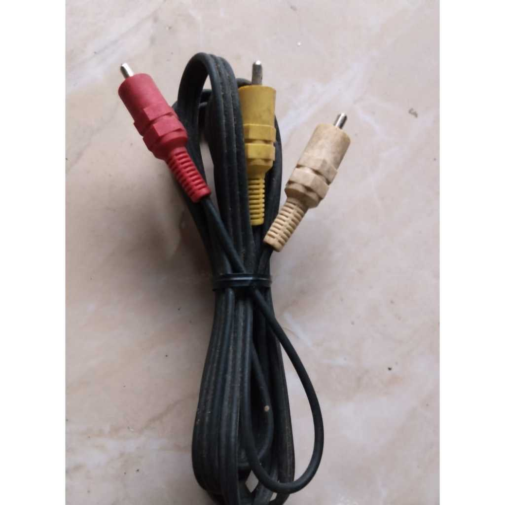 Jack AV setengah lingkaran to RCA Khusus Handycam Sony (bekas dan bawaan ori)