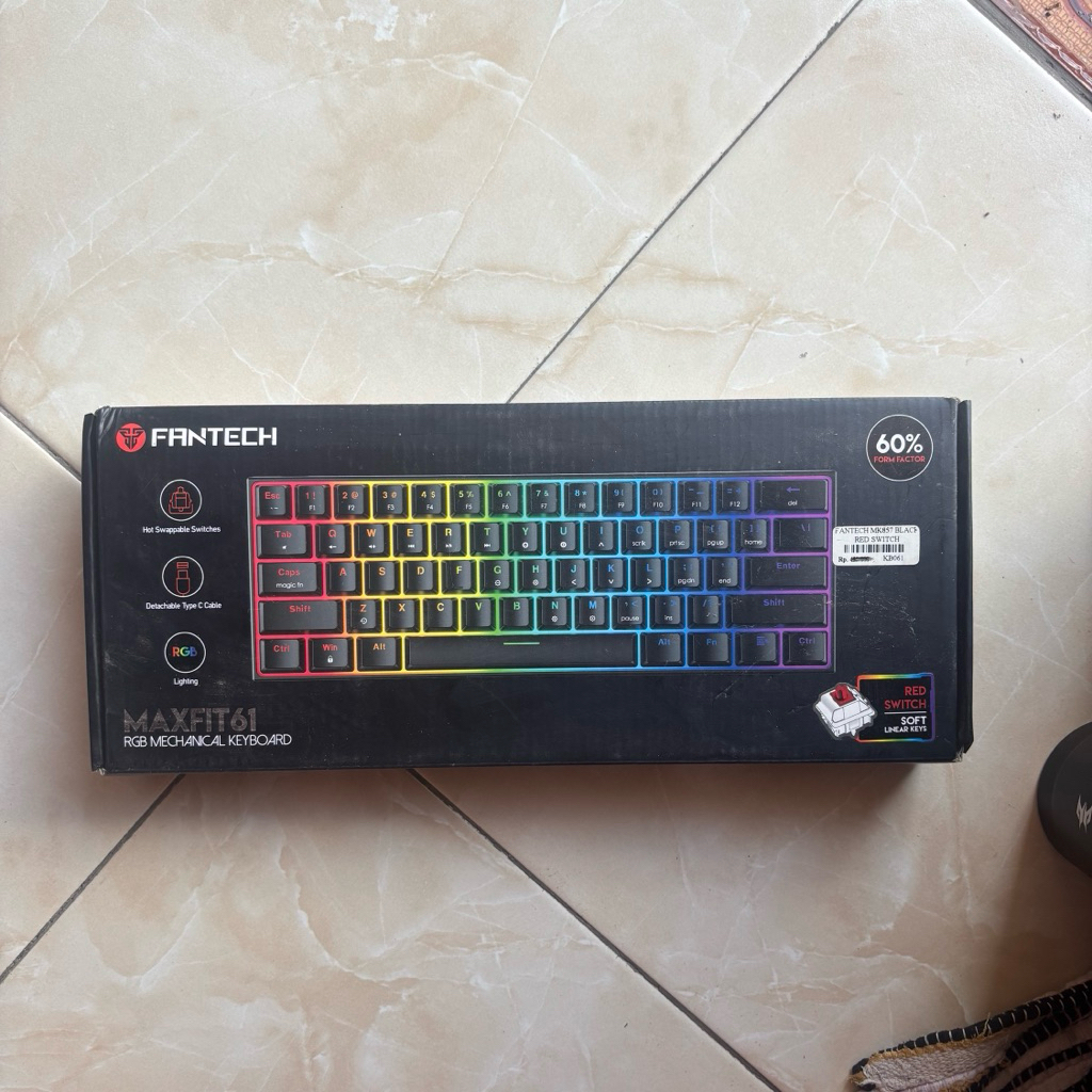 Fantech Maxfit61 Mechanical Keyboard Red Switch