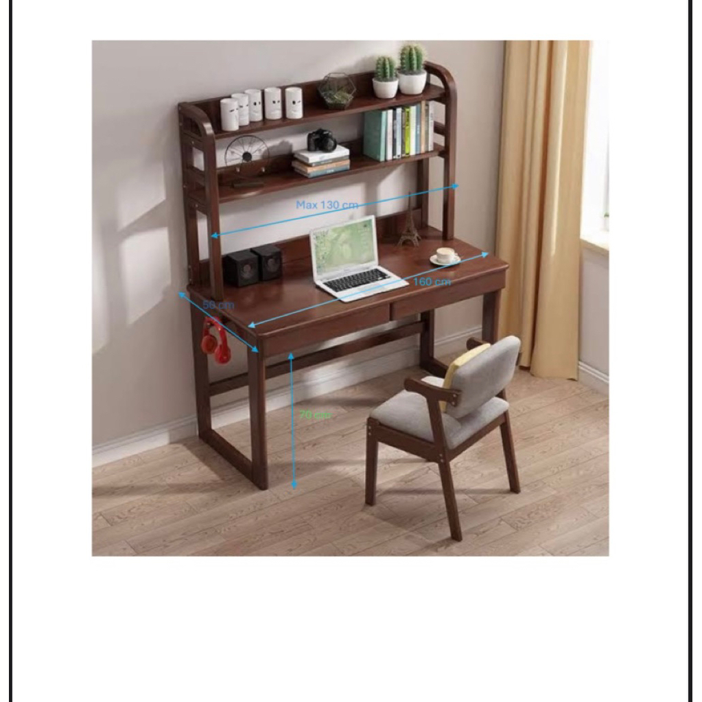 meja belajar anak set kursi minimalis kayu jati berkualitas