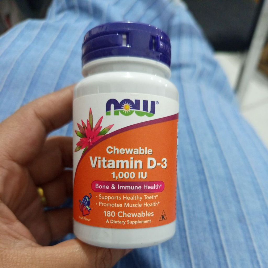 Now chewable vitamin D3 1000iu
