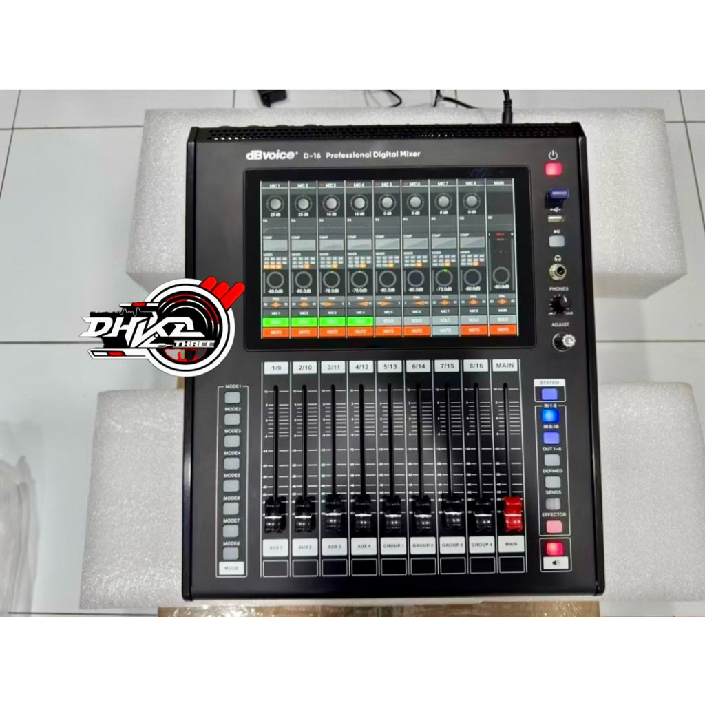MIXER DIGITAL DBVOICE D-16 CHANNEL ORIGINAL / Mixer Digital Dbvoice D-16 16 Channel original Garansi