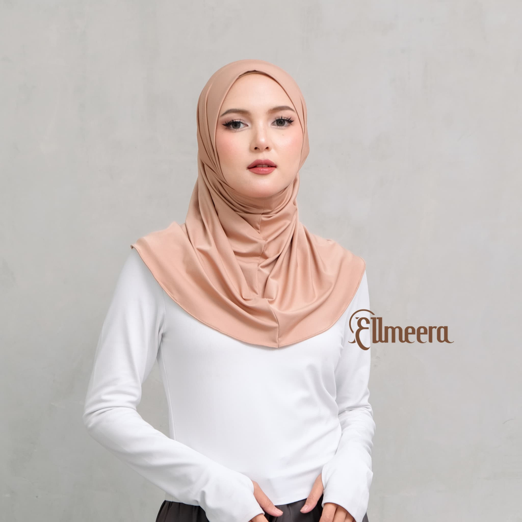 Ellmeera -  Kerudung Olahraga Veila Jilbab Senam Hijab Yoga Bergo Sport Termurah - Kerudung Instan J