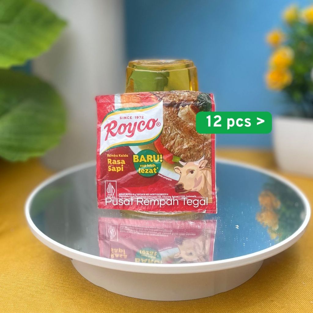 

Paket Isi 12 Bungkus Royco Sapi Bumbu Kaldu Isi 8gr Baru! Lebih Lezat Since 1972