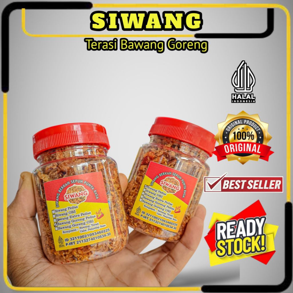 

BAWANG GORENG ENAK GURIH (SIWANG) TERASI BAWANG PER TOPLES TERMURAH