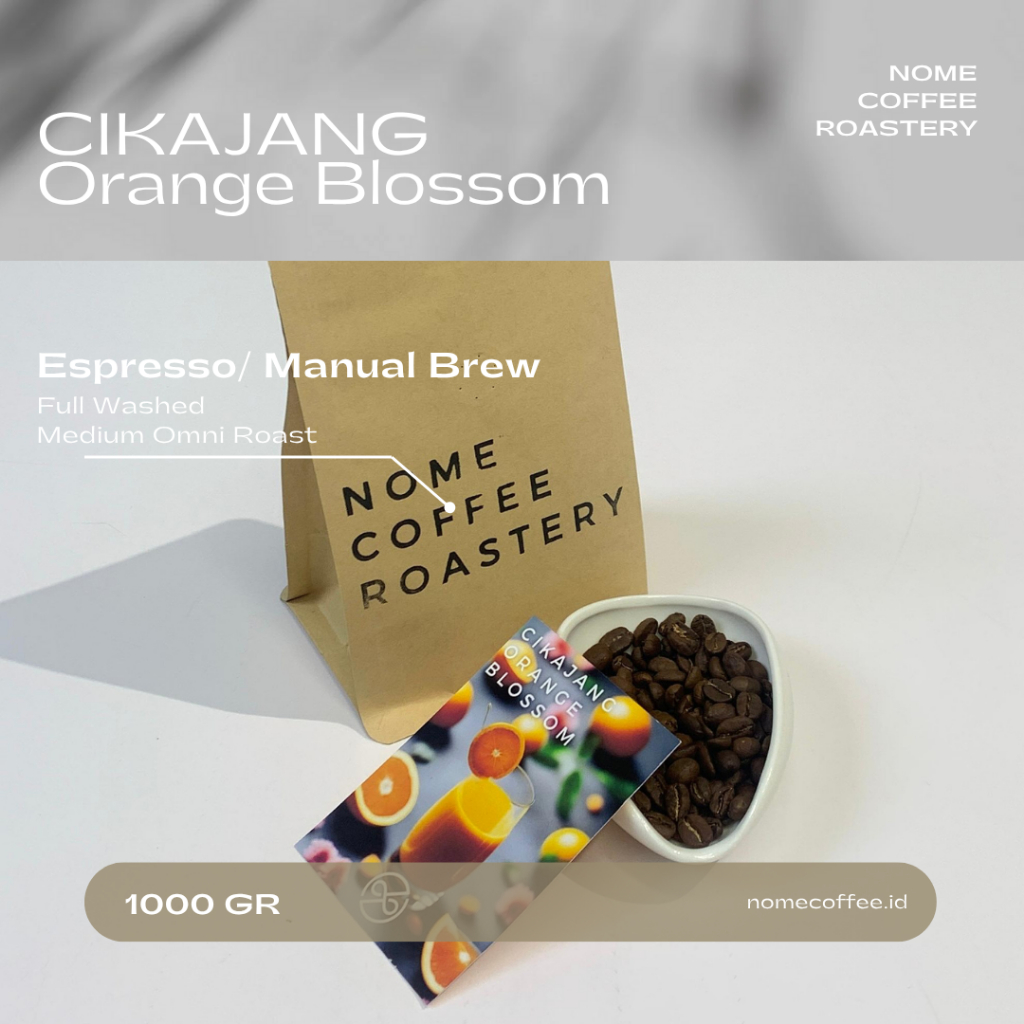 

Nome Coffee Beans Arabica Garut Cikajang Orange Blossom Full Wash 1kg