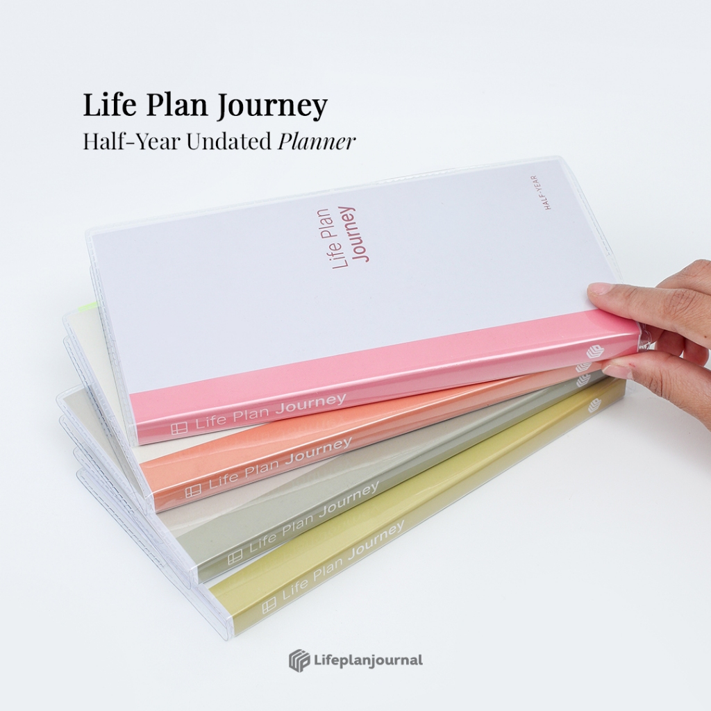

Life Plan Journey Bundling 2 Books UNDATED PLANNER Half-Year (6 Months) Travel Size - Undated Planner/Soft Cover/Agenda