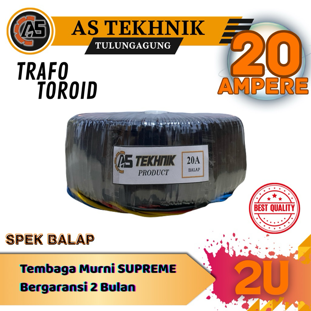 TRAFO TOROID DONAT 20A CT 55-45 spek balap (2U)