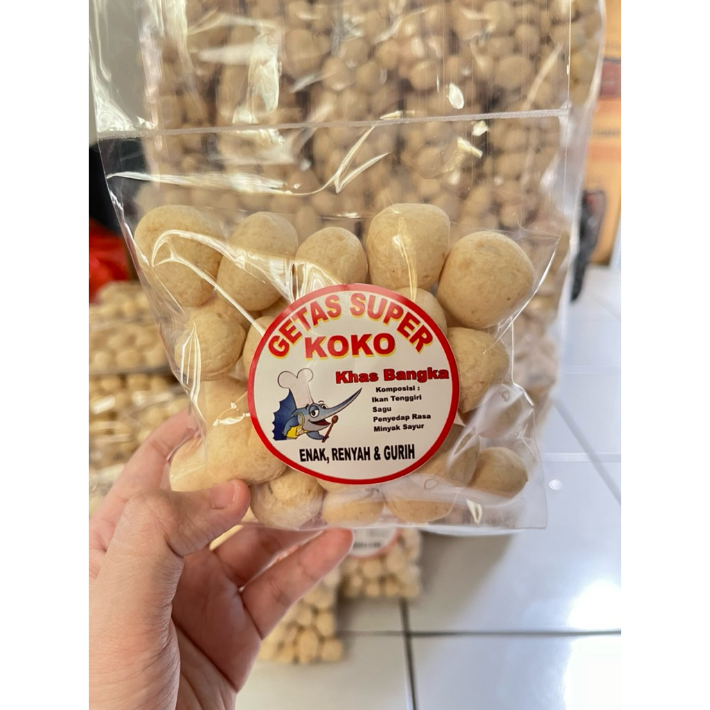 

Getas Super Bangka Koko Kerupuk Bulat Homemade bukan Getes Balok Cap Jempol Cap Tani