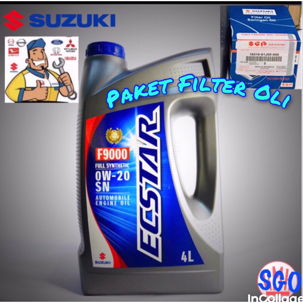 oli suzuki ecstar 0w 20 SN F9000 4Liter (paket)