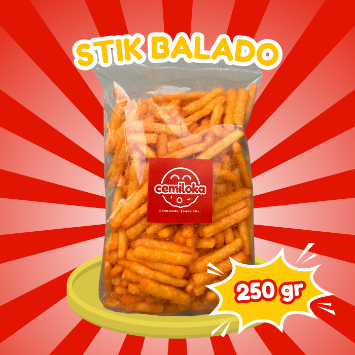 

Cemiloka Stik Balado 250 Gram | Snack Pedas Manis Kriuk | Camilan Balado Kekinian | Makanan Ringan Teman Santai | Snack Unik Ala Cemiloka | Stik Renyah Pedas | Camilan Harian Anti Bosan | Teman Nugas & Rebahan