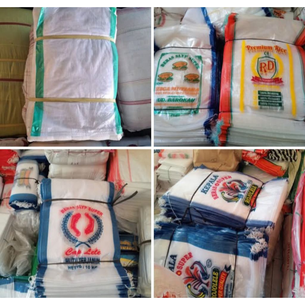 Karung Beras Sablon Custon Isi 500 Lbar 25kg