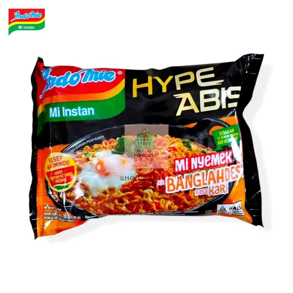 

Indomie Mi Nyemek Bangladesh Rasa Kari 80Gr