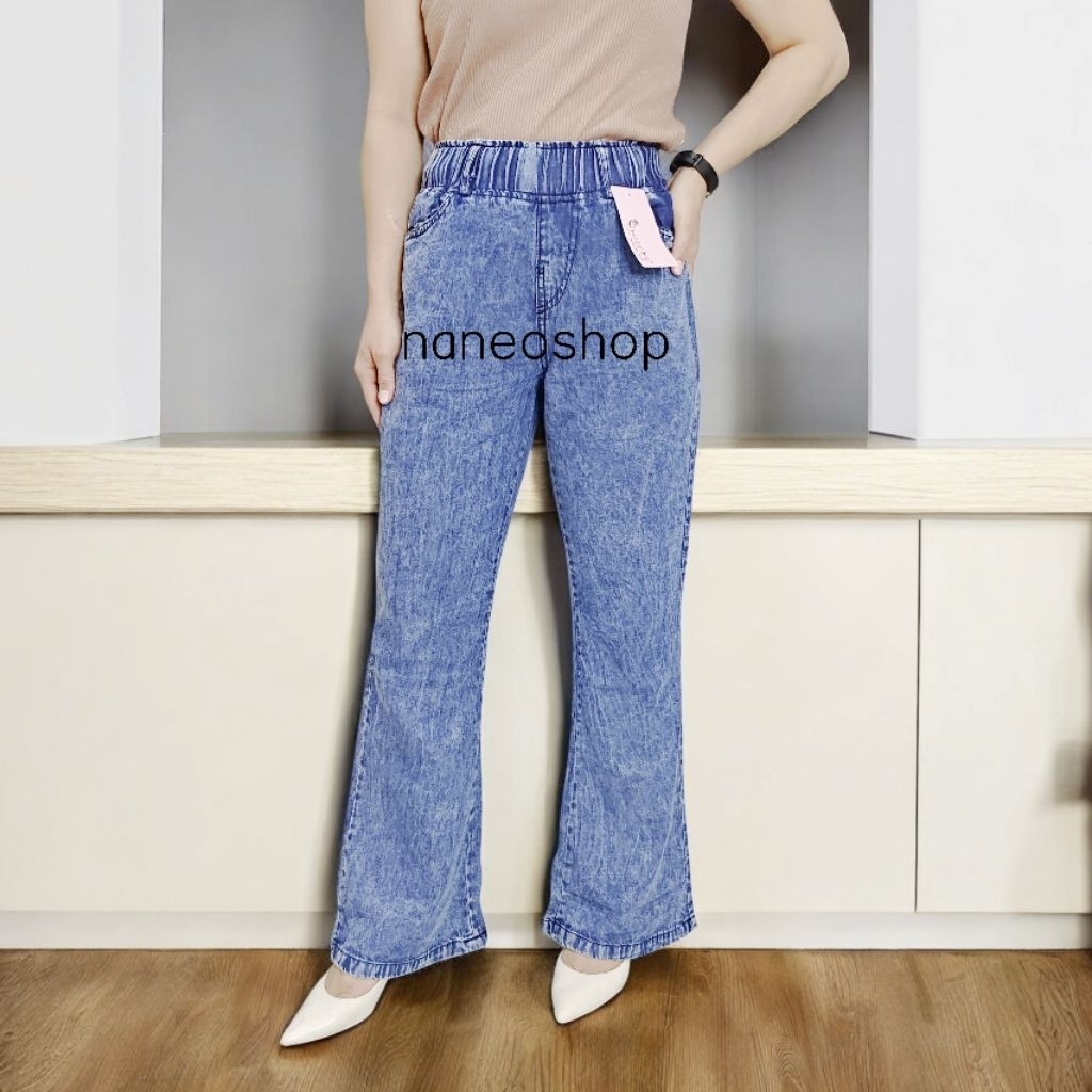 Celana Panjang wanita Cutbray Jeans Non Stretch standard Simple Me