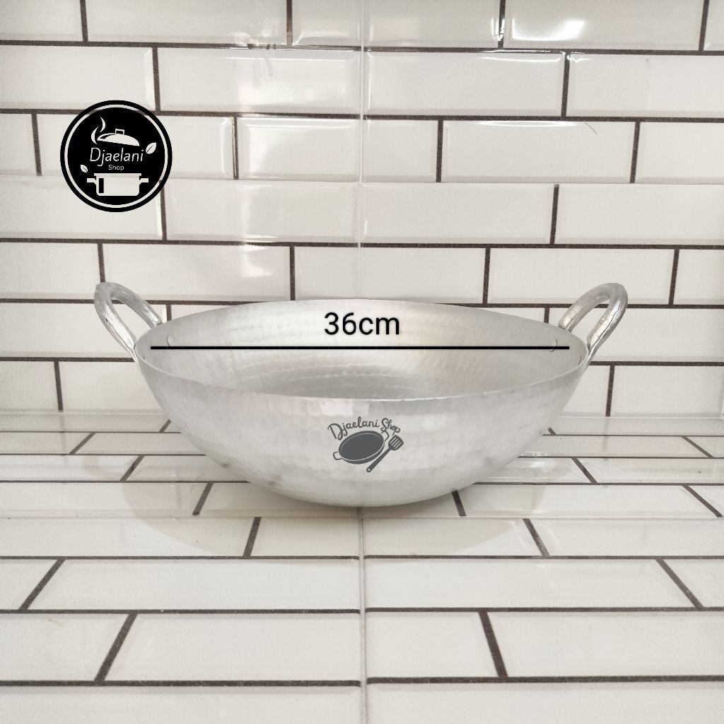 wajan cekung tebal 36cm anti lengket original prodak garut