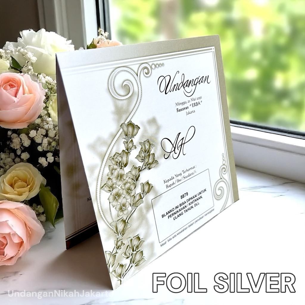 Blangko Undangan Kosong Pernikahan Erba  BLANKO UNDANGAN  MURAH Simple 8879