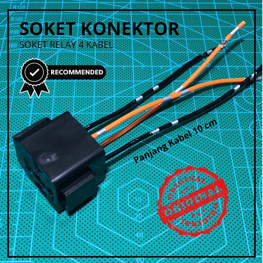 SOKET SOCKET RELAY 4 KAKI RELAY 4 PIN