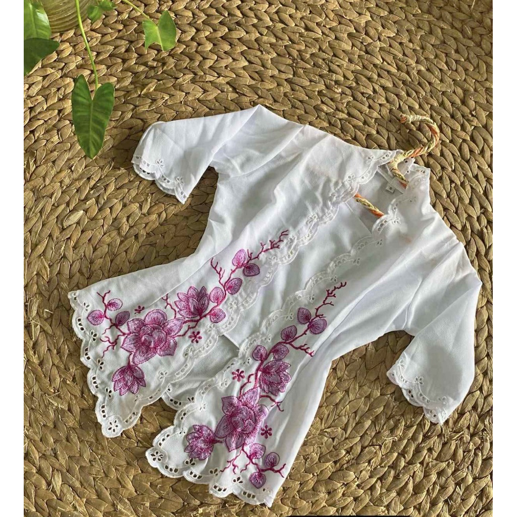 Kebaya anak bordir lengan lonceng / kebaya bali