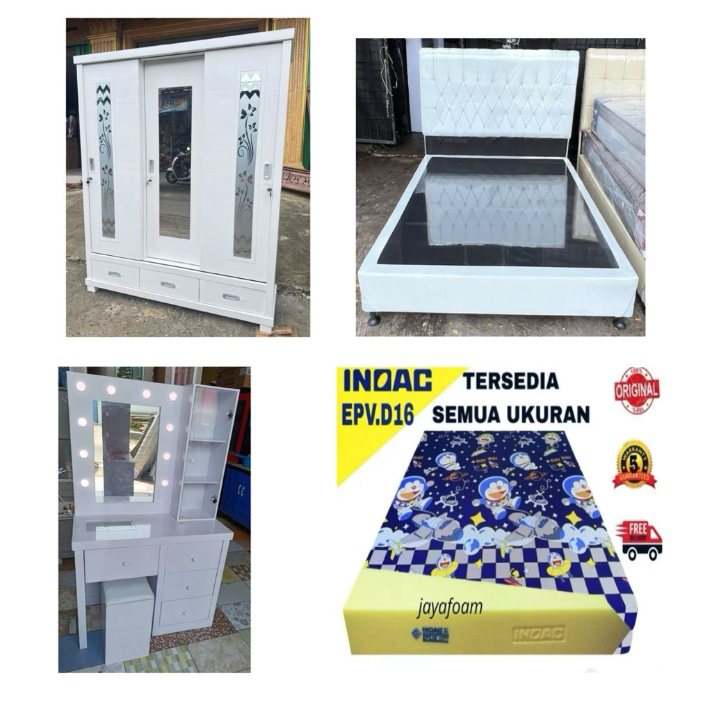 Paket Seserahan Kasur Inoac Lemari Multiplek