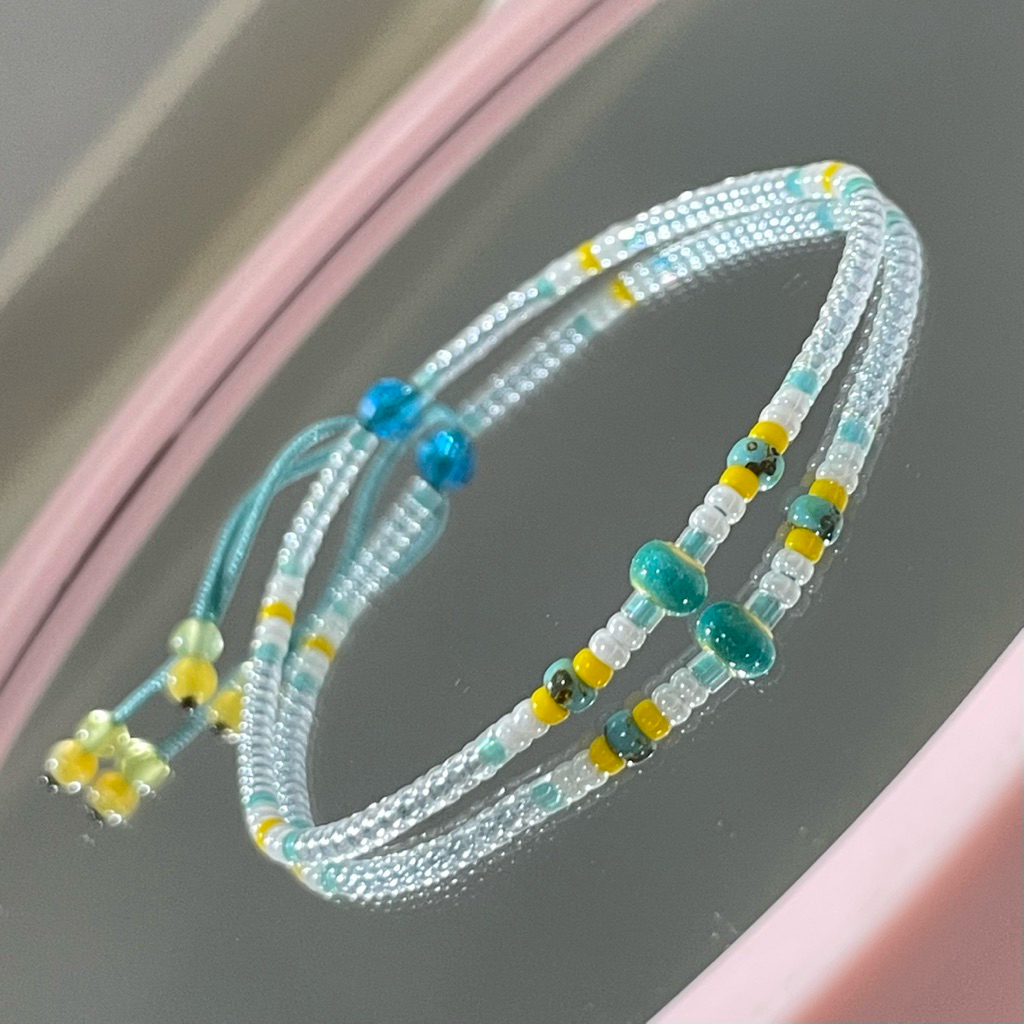 Gelang Tali Variasi Emas Asli Kadar (24K 999%) Black Rose