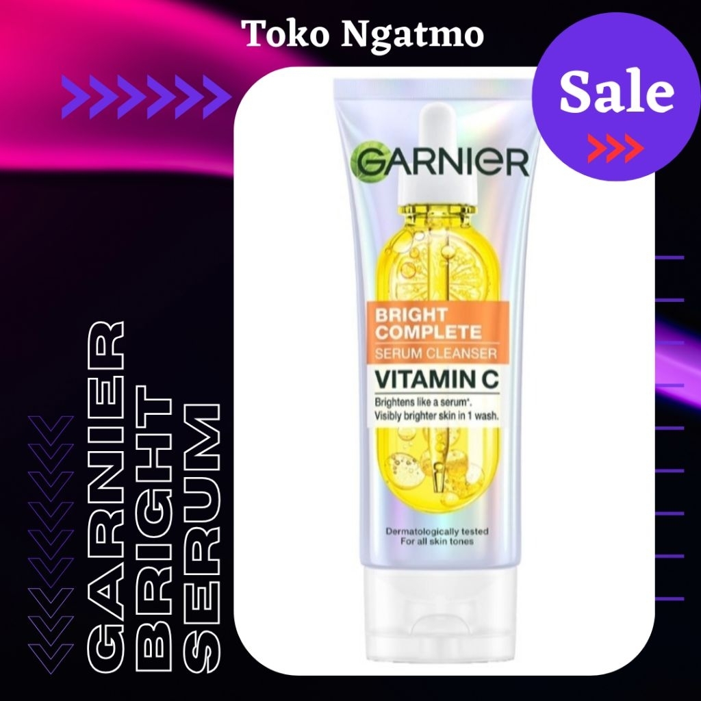 Serum pembersih wajah Garnier bright complete