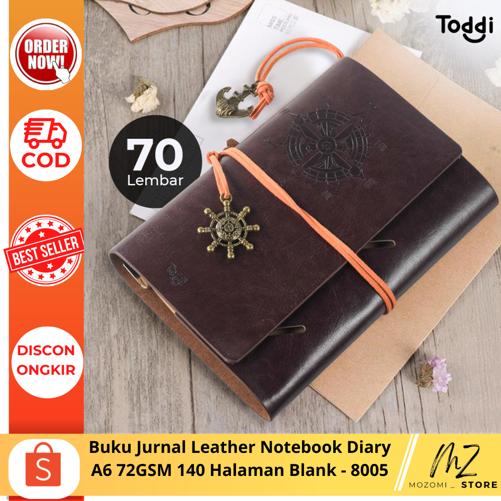 

Buku Jurnal Leather Notebook Diary A6 72GSM 140 Halaman Blank