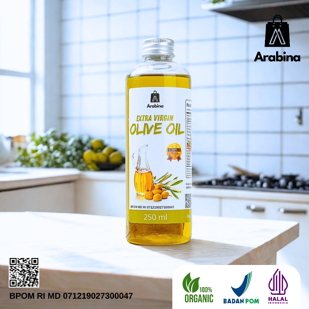 

Cahayadstore Arabina Minyak Zaitun Murni Asli 100% Extra Virgin Olive Oil Evoo Premium Organik